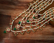 Multi Chain Bead Necklace Set