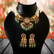 Jewel Plalace Trendy Gold Plated Heavy Pearls kemps Necklace set