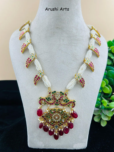 Jadau Kundan Long Necklace Set