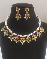 Red Amita Polki chokar perfect for every women