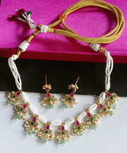 Red Amita Polki chokar perfect for every women