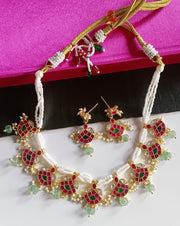 Red Amita Polki chokar perfect for every women
